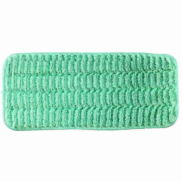 Monarch Brands Scrubbing Wet Flat Mop Pads - 13in , Green, 12PK PNP-M800013G